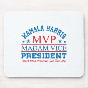 Kamala Harris Mvp Vizepräsidentin Black and E Mousepad