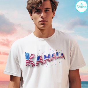 Kamala Harris Niedlich American Flag Balloon Alpha T-Shirt