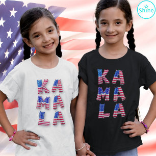 Kamala Harris Niedlich American Flag Balloon Alpha T-Shirt
