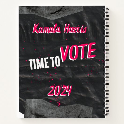Kamala Harris Notebook Notizblock (Rückseite)