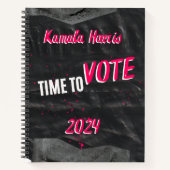 Kamala Harris Notebook Notizblock (Vorderseite)