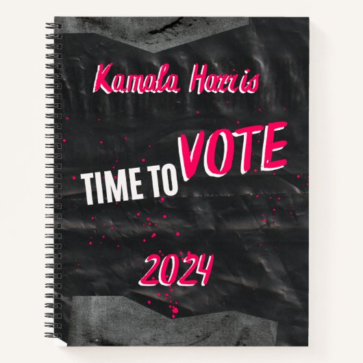 Kamala Harris Notebook Notizblock (Vorderseite)