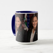Kamala Harris Offiziell Portrait Kaffee Tasse (Vorderseite Links)