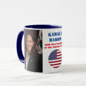 Kamala Harris Offiziell Portrait Kaffee Tasse (Vorderseite Links)