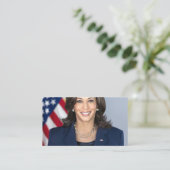 Kamala Harris Offiziell Portrait Visitenkarte (Stehend Vorderseite)
