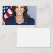 Kamala Harris Offiziell Portrait Visitenkarte (Vorne/Hinten)