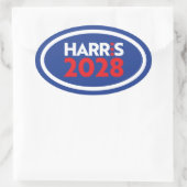 Kamala Harris Ovaler Aufkleber (Tasche)