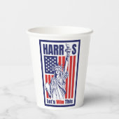 Kamala Harris Pappbecher (Rückseite)