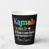 Kamala Harris Pappbecher (Rückseite)