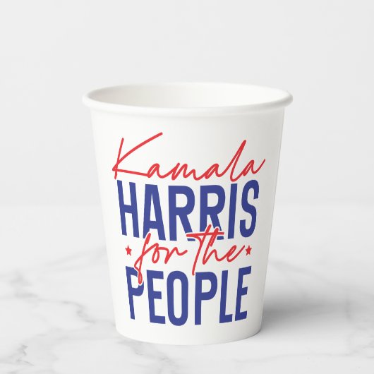 Kamala Harris Pappbecher (Rückseite)