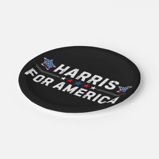 Kamala Harris Pappteller (Schrägansicht)