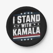 Kamala Harris Pappteller (Vorderseite)