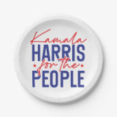 Kamala Harris Pappteller (Vorderseite)