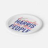 Kamala Harris Pappteller (Schrägansicht)