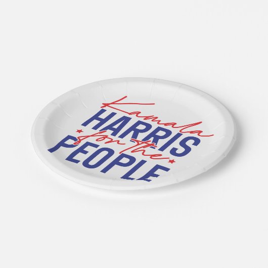 Kamala Harris Pappteller (Schrägansicht)