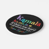 Kamala Harris Pappteller (Schrägansicht)