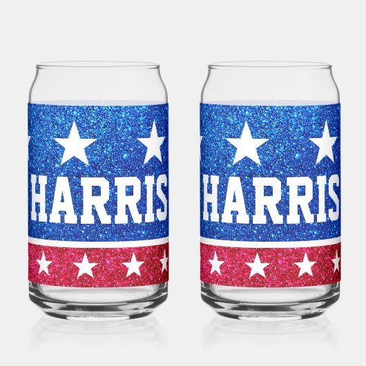 Kamala Harris Patriotic Coffee Tasse - 2024 Dosenglas (Rückseite)