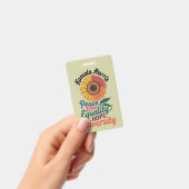 Kamala Harris Peace Liebe Equality Hope Diversity Ausweis (Handheld)