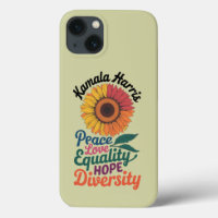 Kamala Harris Peace Liebe Equality Hope Diversity