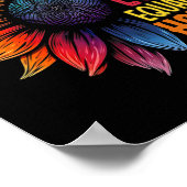 Kamala Harris Peace Liebe Equality Hope Diversity Poster (Ecke)