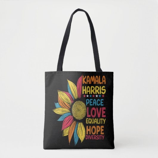 Kamala Harris Peace Liebe Equality Hope Diversity Tasche (Vorderseite)