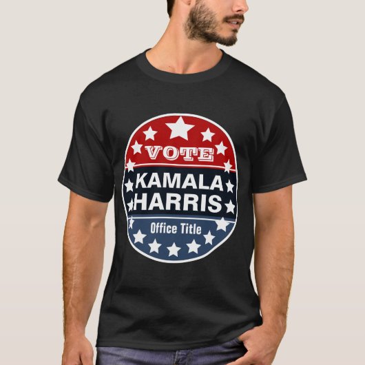 Kamala Harris Personalisiert Campaign T-Shirt (Vorderseite)