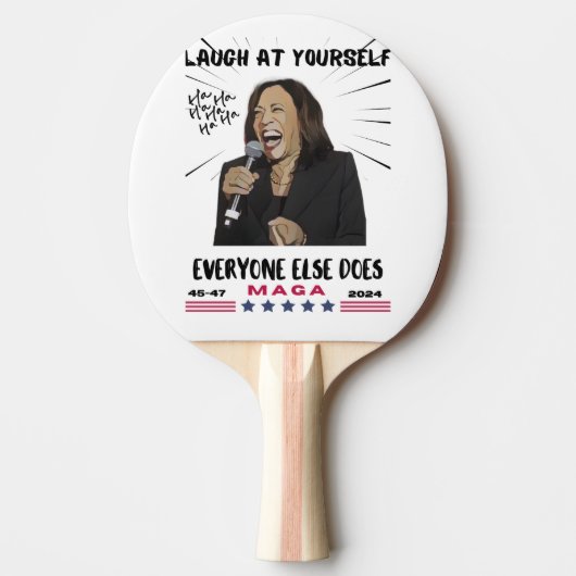 Kamala Harris Ping Pong Paddle Tischtennis Schläger (Vorderseite)