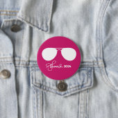 Kamala Harris Pink Aviators Button (Beispiel)