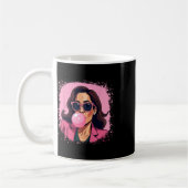 Kamala Harris Pink Bubble Gum Kaffeetasse (Links)