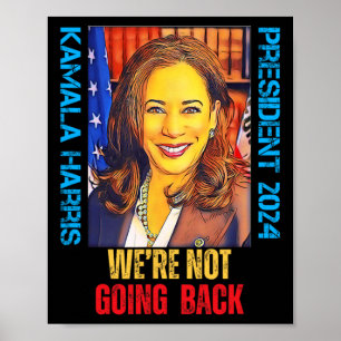 Kamala Harris Pop Art Präsident 2024 Wir sind nich Poster
