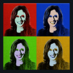 Kamala Harris Pop Art (Rot, Blau, Grün, Gelb) Poster<br><div class="desc">Politischer Pop Art Gear und politische Geschenke von PolitiClothes.com & PolitiCardz.com finden die einzigartigsten Wahlen und politischen Geschenke inklusive: politische T - Shirt, politische Autoaufkleber, politische Buttons, politische Poster, politische Buttone, politische Karten, politische Tasse, politische Plakate, politische Zeichen und mehr! Politische Kunst & Gear: http://www.PolitiClothes.com Politische Karten und Geschenke: http://www.PolitiCardz.com...</div>