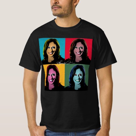 KAMALA HARRIS Pop Malerei T-Shirt (Vorderseite)