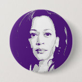 Kamala Harris Portrait Button (Vorderseite)