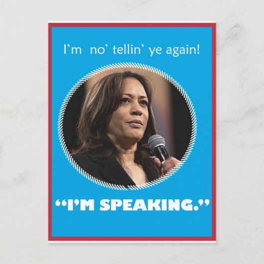 Kamala Harris Postcard Postkarte (Vorderseite)