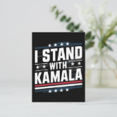 Kamala Harris Postkarte (Stehend Vorderseite)