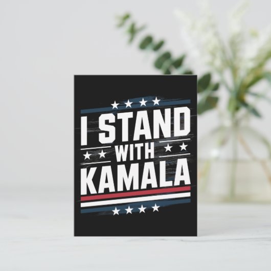 Kamala Harris Postkarte (Stehend Vorderseite)