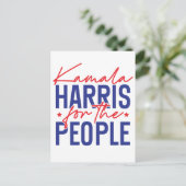 Kamala Harris Postkarte (Stehend Vorderseite)