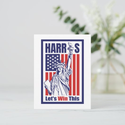 Kamala Harris Postkarte (Stehend Vorderseite)