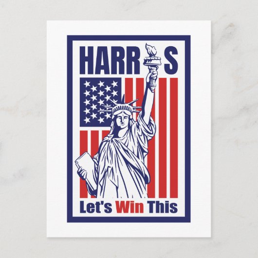Kamala Harris Postkarte (Vorderseite)