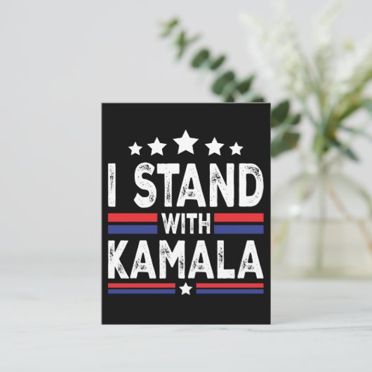 Kamala Harris Postkarte (Stehend Vorderseite)