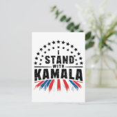 Kamala Harris Postkarte (Stehend Vorderseite)