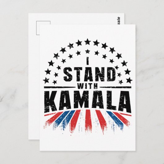 Kamala Harris Postkarte (Vorne/Hinten)