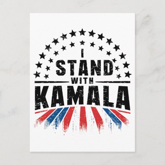 Kamala Harris Postkarte (Vorderseite)