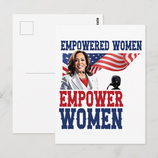 Kamala Harris Postkarte (Vorne/Hinten)