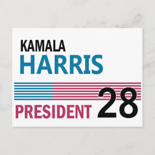 Kamala Harris Postkarte