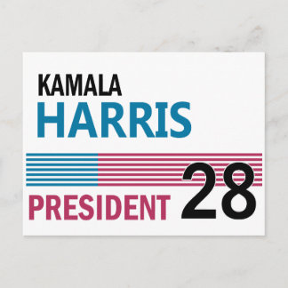 Kamala Harris Postkarte
