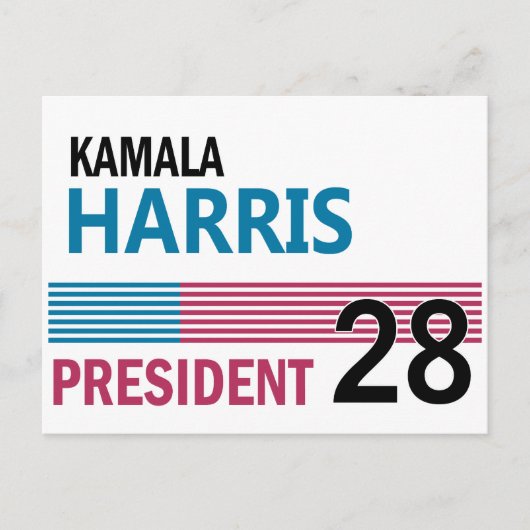 Kamala Harris Postkarte (Vorderseite)