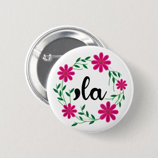 Kamala Harris Präsident 2024 Coma Button (Vorne & Hinten)