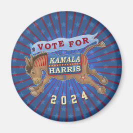 Kamala Harris Präsident 2024 Demokrat Donkey Magnet