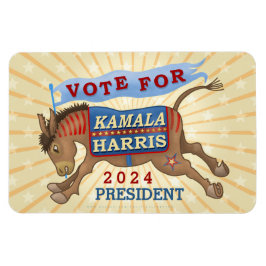Kamala Harris Präsident 2024 Demokrat Donkey Magnet